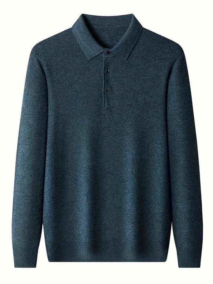 Sebastian | Elegancka Koszulka Polo z Kołnierzykiem