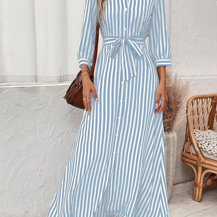 Meredith | Sukienka maxi z paskiem