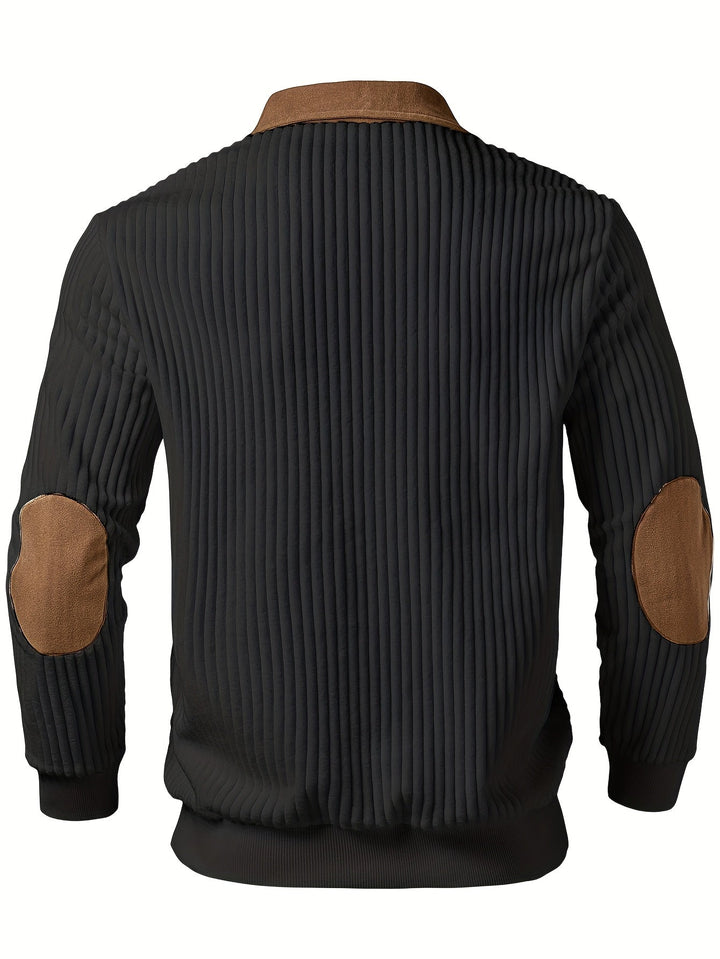 Roland | Pullover z Kwartowym Zipperem w Dwu Tonach