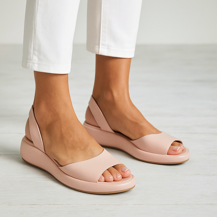 Ava | Klasyczne Sandały Slingback z Otwartych Palcami