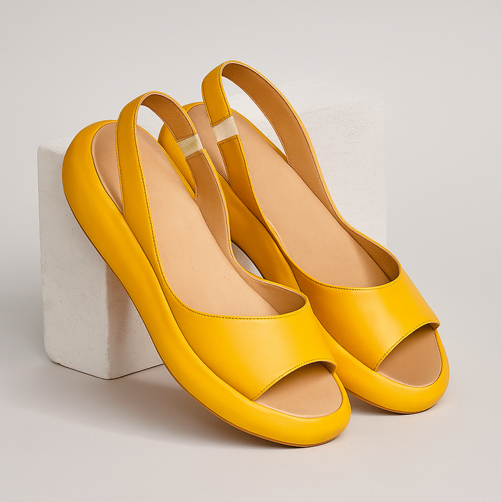 Ava | Klasyczne Sandały Slingback z Otwartych Palcami