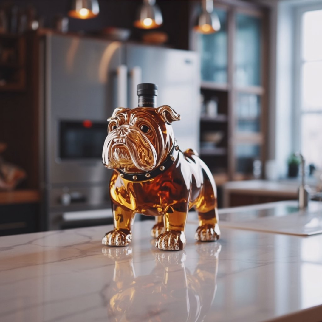 Frank | Butelka Whisky w Designie Buldoga