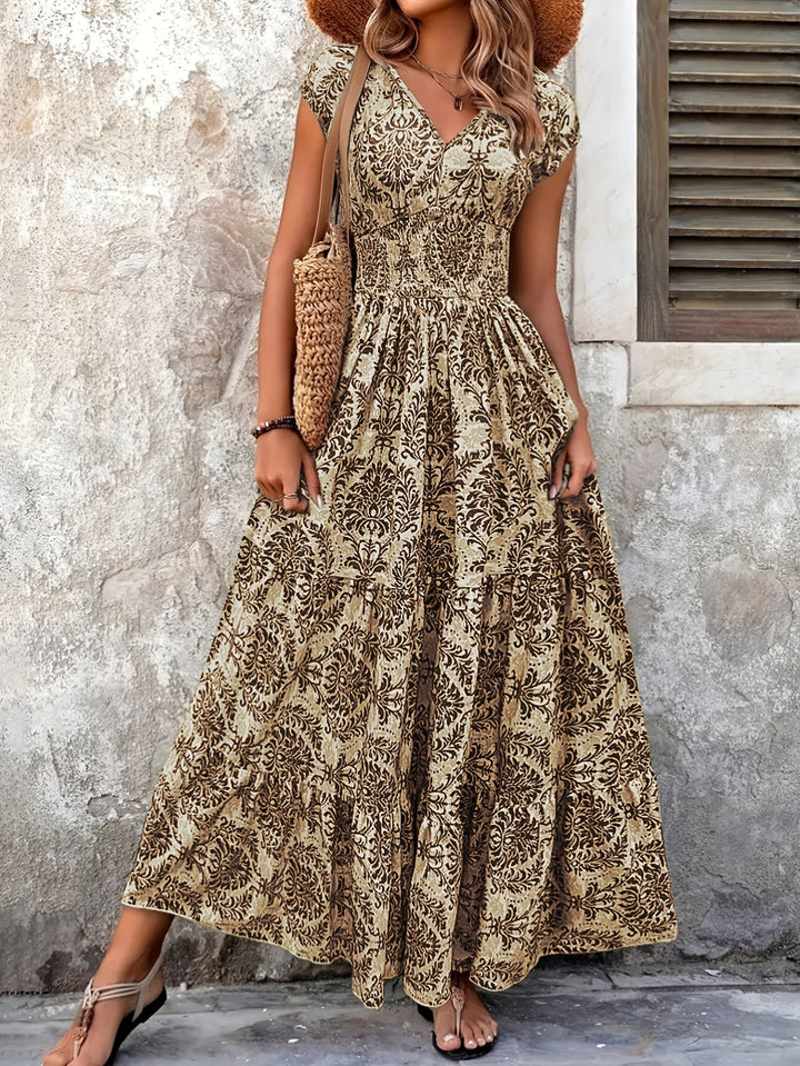 Lorena | Swobodna Boho Maxi Sukienka