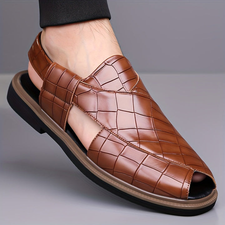 Malcolm | Sandały Wygodne w Stylu Woven