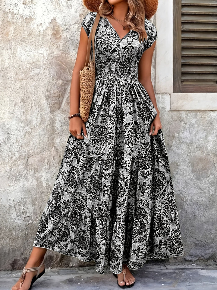 Lorena | Swobodna Boho Maxi Sukienka
