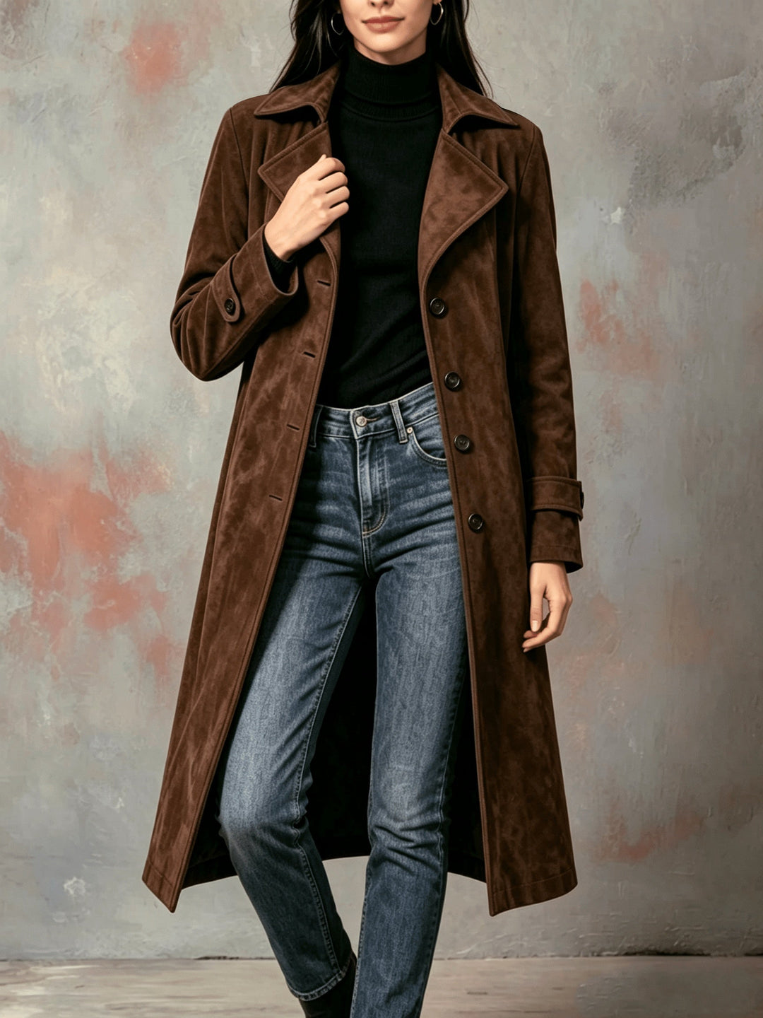 Waverly | Elegancki Płaszcz Długi