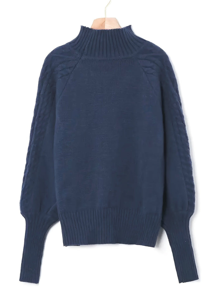 Eloise | Sweter z teksturowanym półkołnierzem