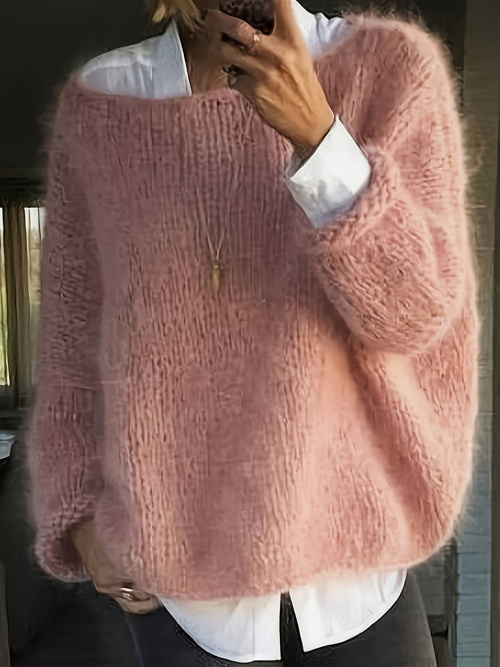 Noreen | Sweter z Luźnym Dekoltem
