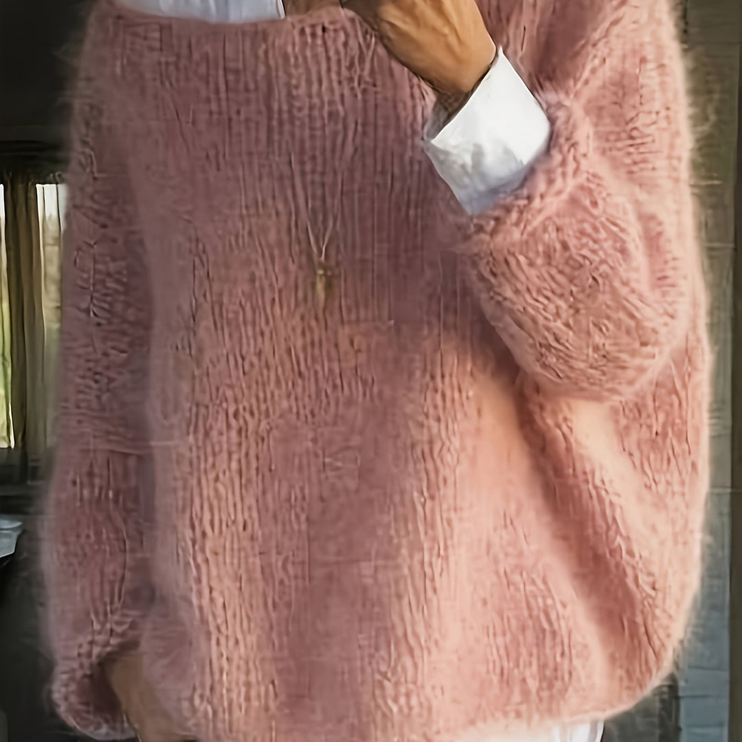 Noreen | Sweter z Luźnym Dekoltem