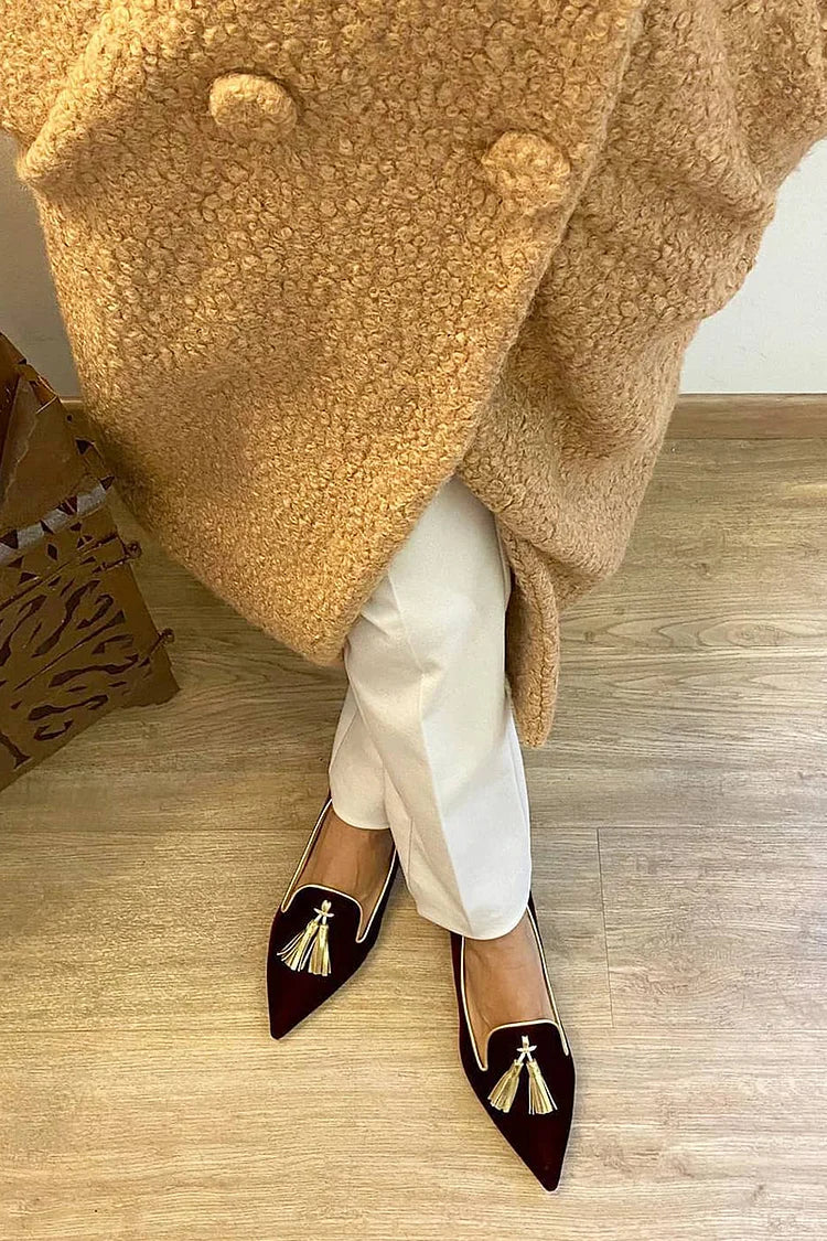 Bailey | Eleganckie Loafery z Wydłużonymi Frędzlami
