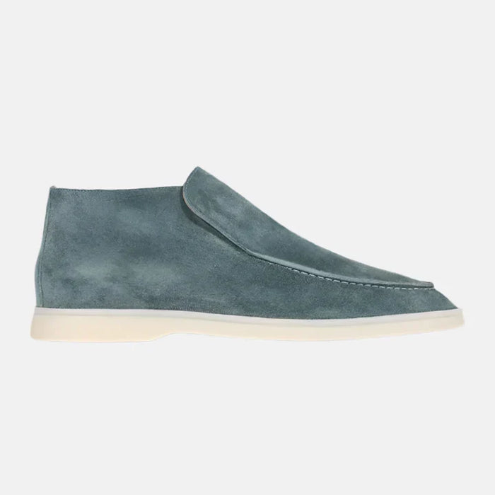 Męskie Mokasyny Slip-On z Miękkiej Skóry Zamszowej