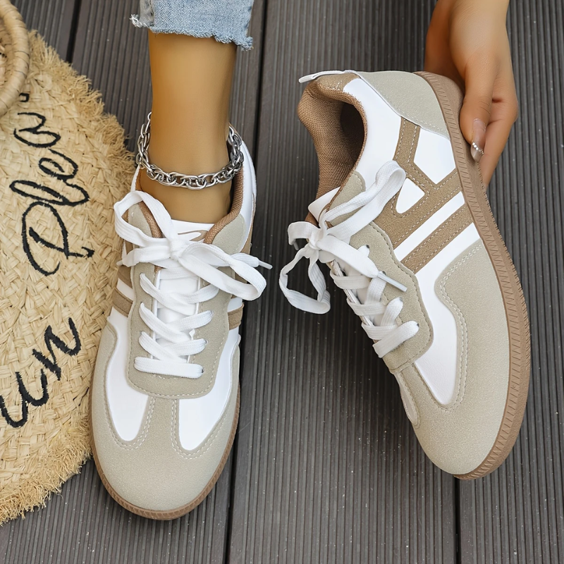 Kryształ | Wspierające Sneakersy z Szerokim Palcem