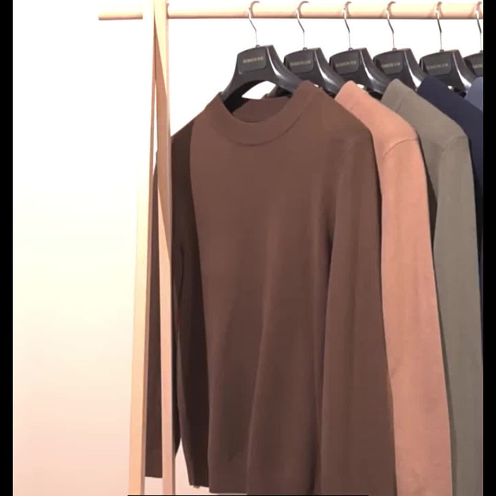 Russell | Elegancki Sweter z Wyższym Kołnierzem