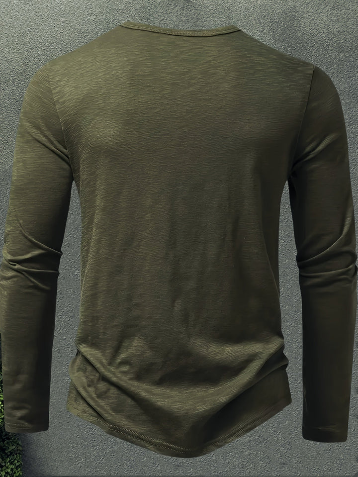 Dalton | Klasyczny Henley z Guzikami