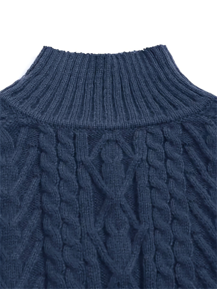 Eloise | Sweter z teksturowanym półkołnierzem