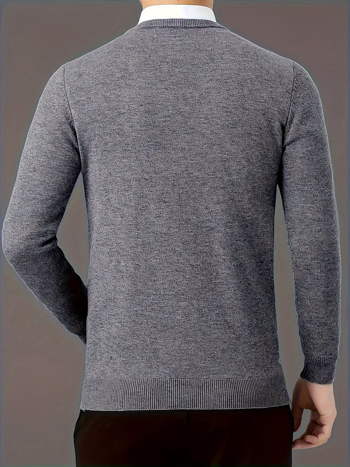 Ellis | Elegancki Sweter z Dekoltem w Serek