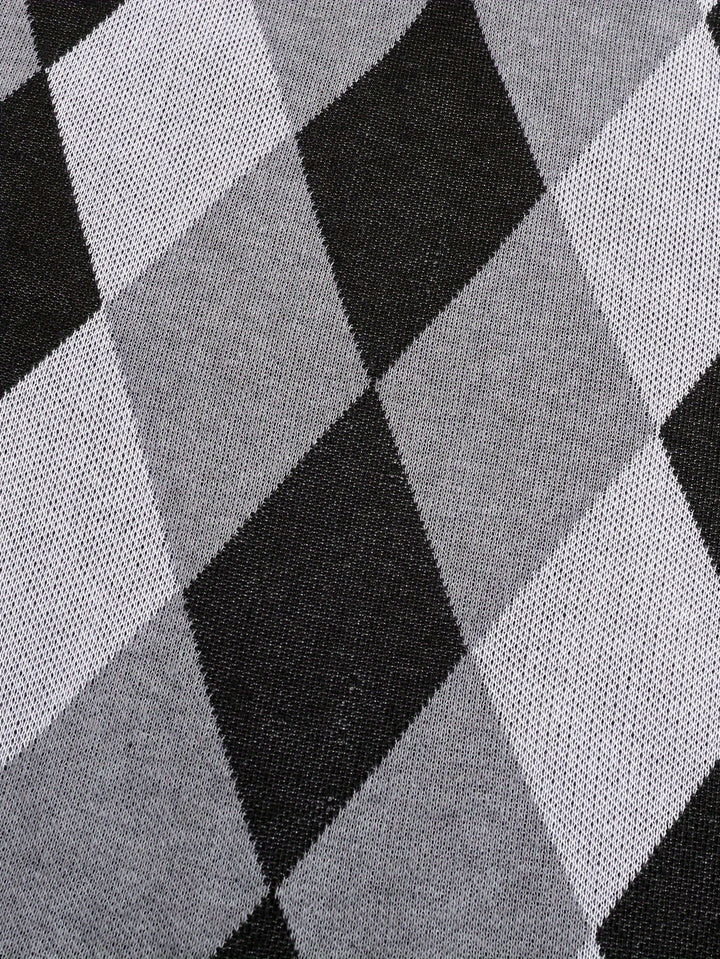 Chandler | Klasyczny Kamizelka w Wzór Argyle
