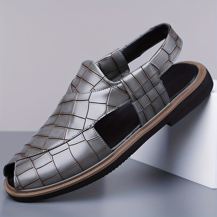 Malcolm | Sandały Wygodne w Stylu Woven