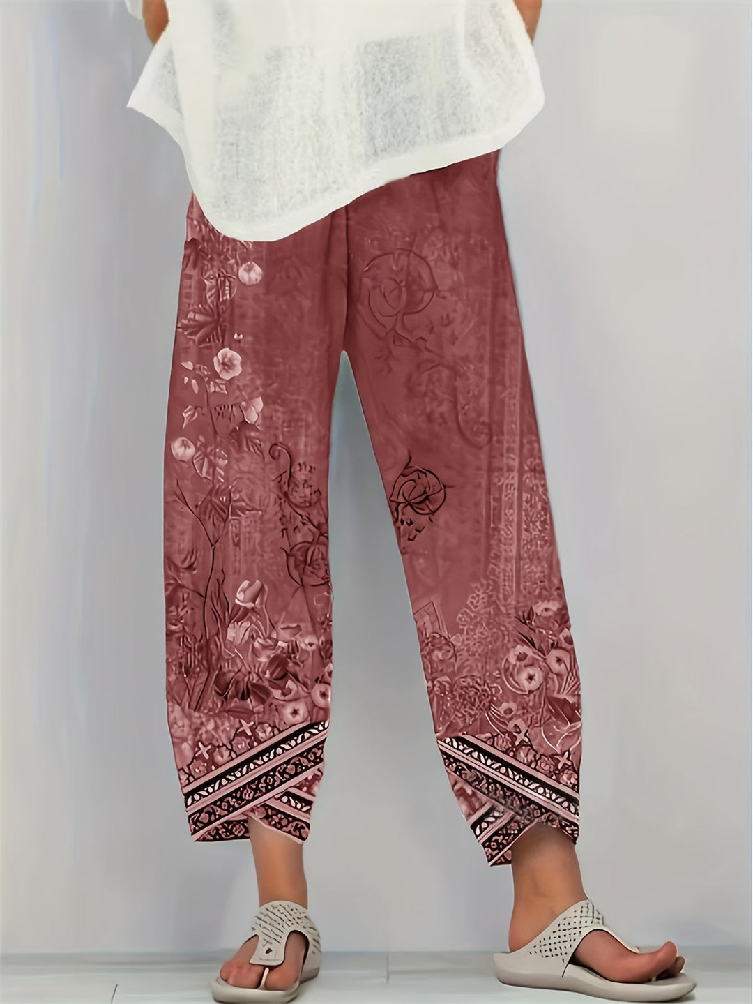 Meredith | Botaniczne Spodnie 3/4
