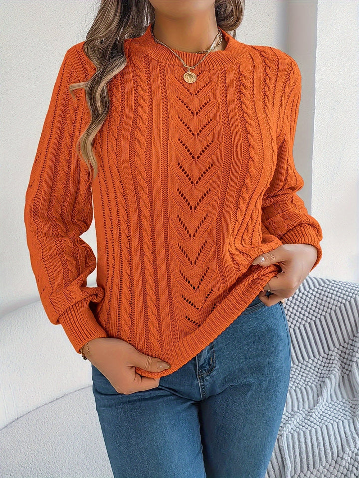 Blythe | Sweter z Warkoczowym Wzorem