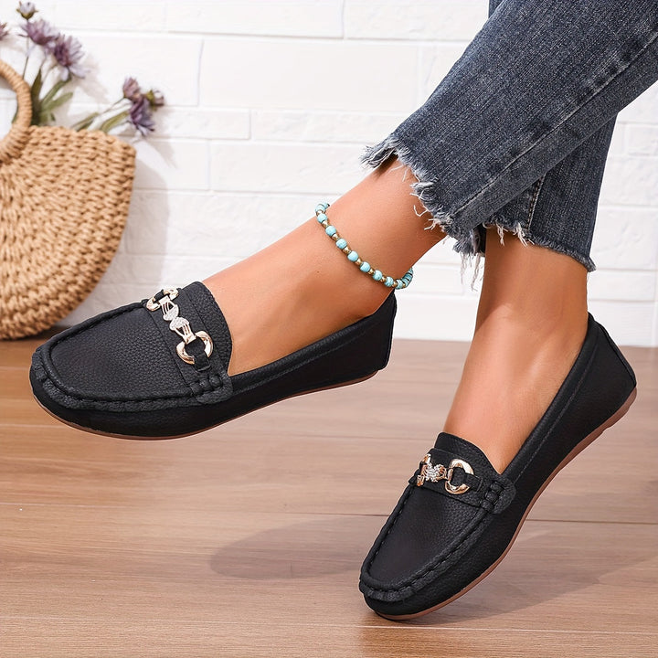 Nora | Eleganckie Mokasyny z Klamrą