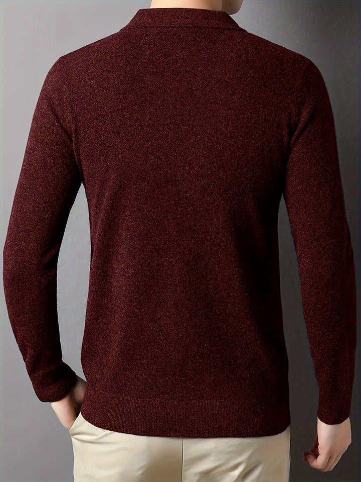 Sebastian | Elegancka Koszulka Polo z Kołnierzykiem