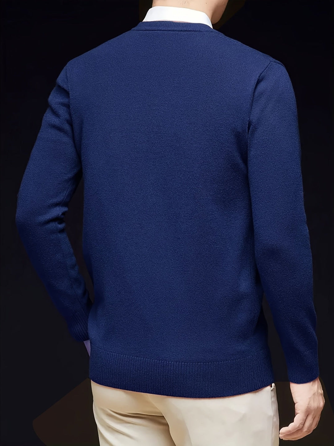 Hugh | Elegancki sweter w serek