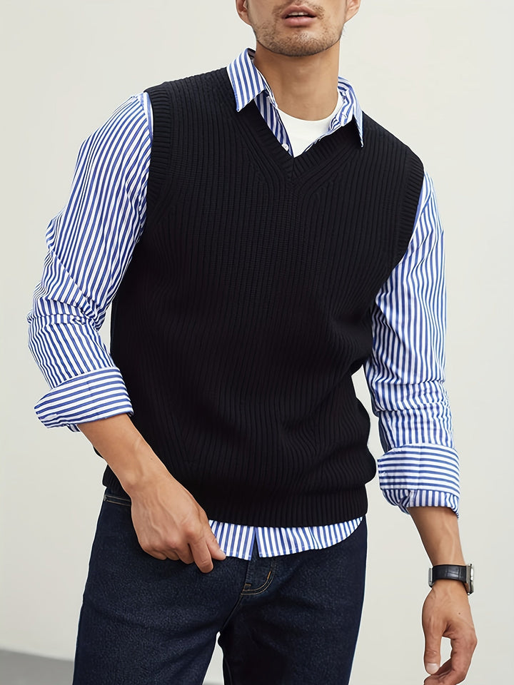 Ellis | Klasyczny Kamizelka V-Neck