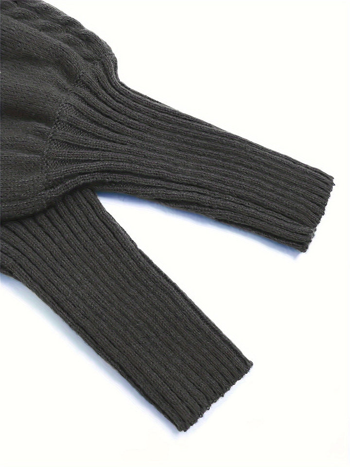 Eloise | Sweter z teksturowanym półkołnierzem