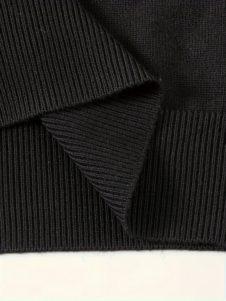 Donovan | Elegancki sweter polo z ćwierć zamkiem