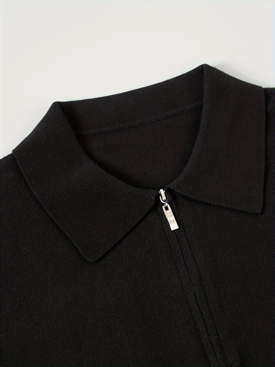 Donovan | Elegancki sweter polo z ćwierć zamkiem