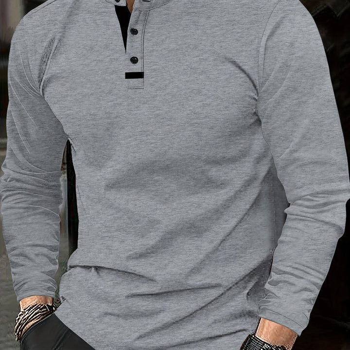 Jasper | Elegancki longsleeve henley