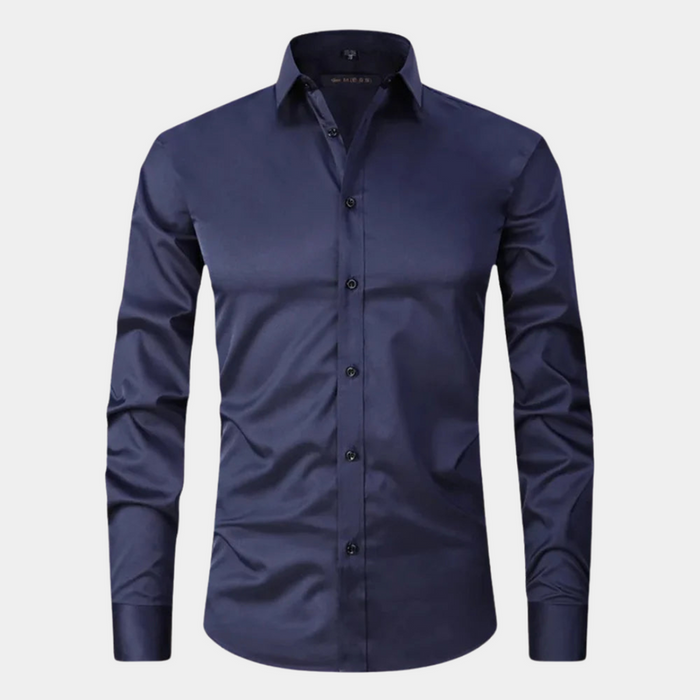Męska Koszula Biznesowa z Długim Rękawem Slim Fit