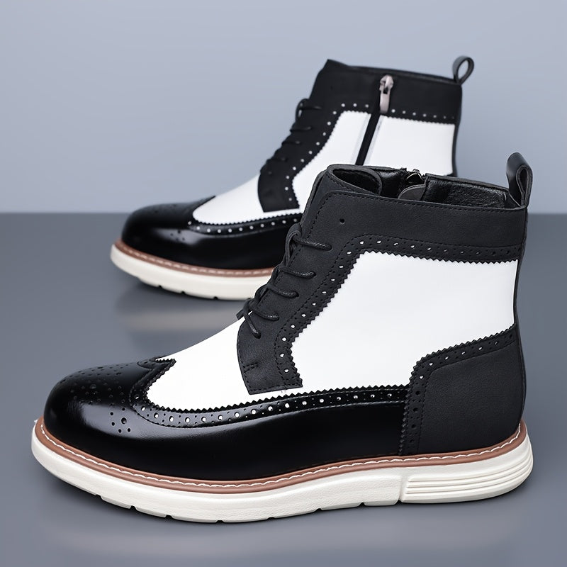 Lawrence | Eleganckie Botki Wingtip na Kostkę