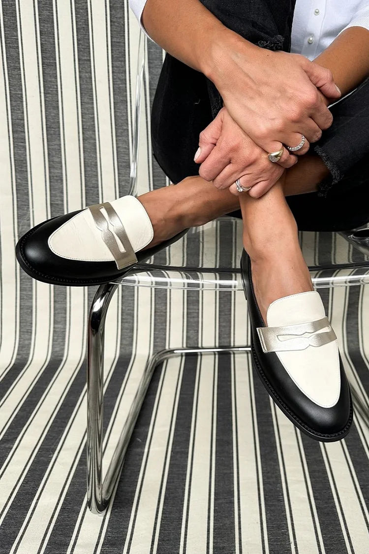 Alicia | Stylowe Monochromatyczne Premium Loafers