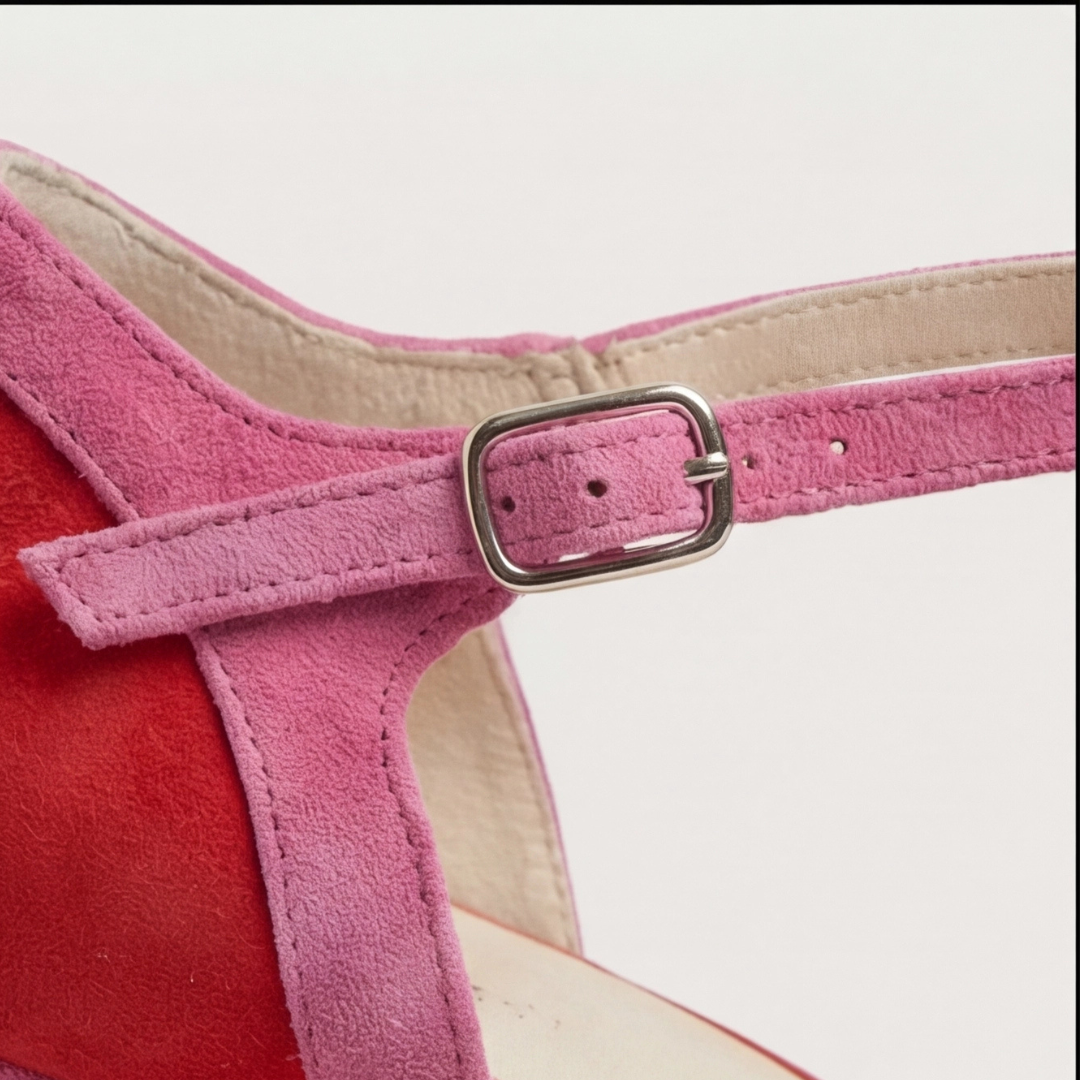Joanna | Nowoczesne Szpilki T-Strap z Zamkniętym Noskiem