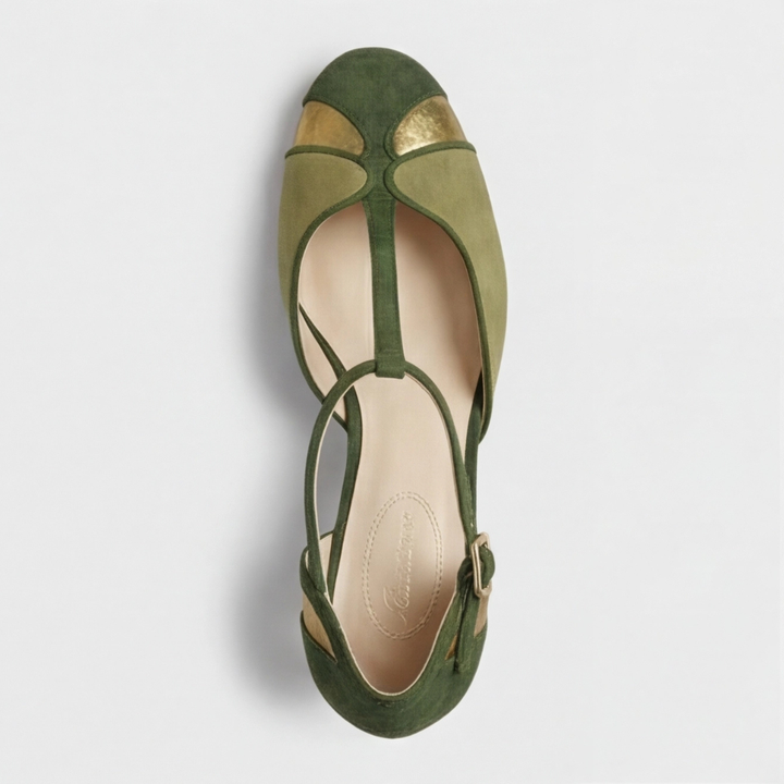 Coralise | Wyrafinowane zamszowe obcasy T-Strap