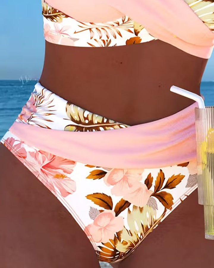 Vivienne | Kwiatowy Kostium Bikini z Wycięciami
