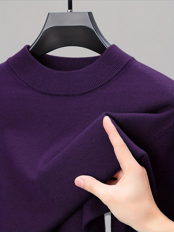 Everett | Elegancki Sweter z Wysokim Kołnierzem