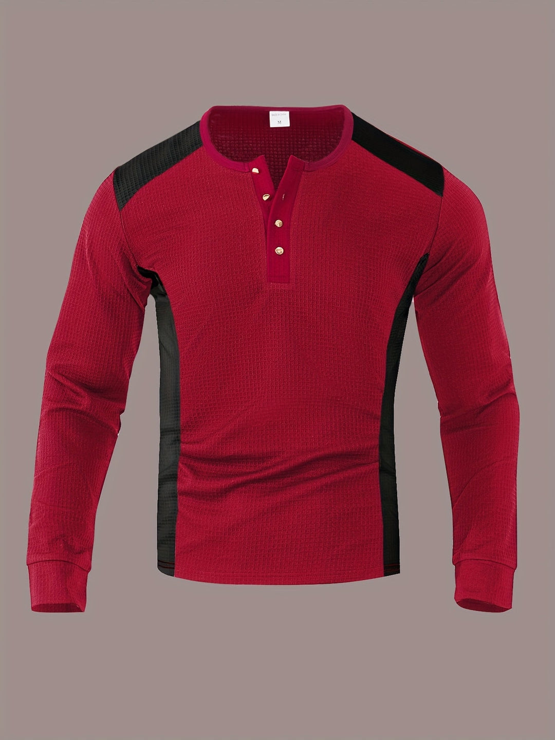 Curtis | Teksturowany longsleeve Henley