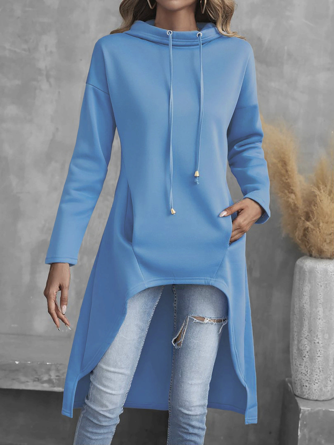 Tabitha | Bluza z kapturem z regulowanym ściągaczem