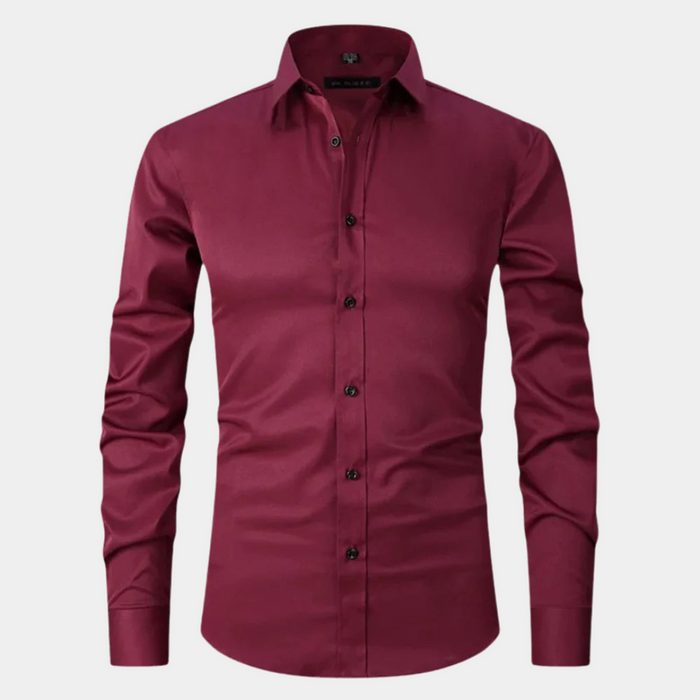 Męska Koszula Biznesowa z Długim Rękawem Slim Fit