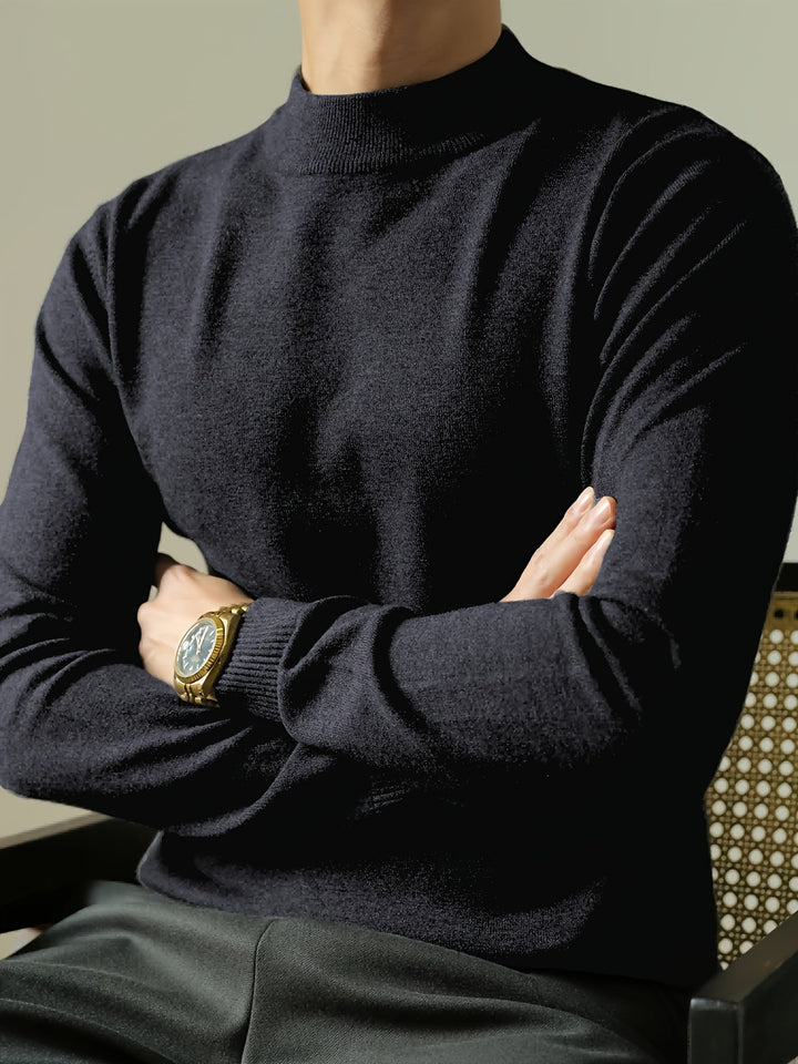 Everett | Elegancki Sweter z Wysokim Kołnierzem
