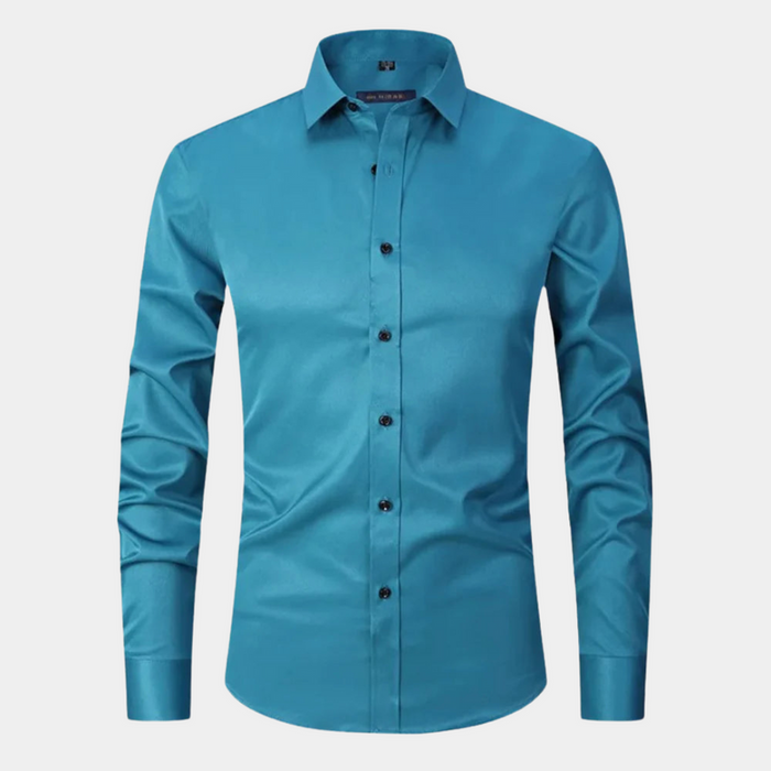 Męska Koszula Biznesowa z Długim Rękawem Slim Fit