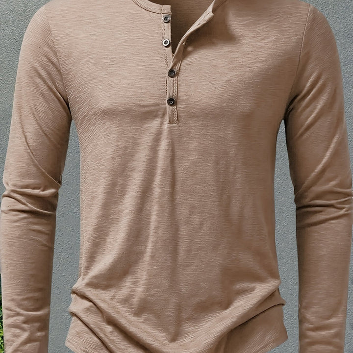 Dalton | Klasyczny Henley z Guzikami