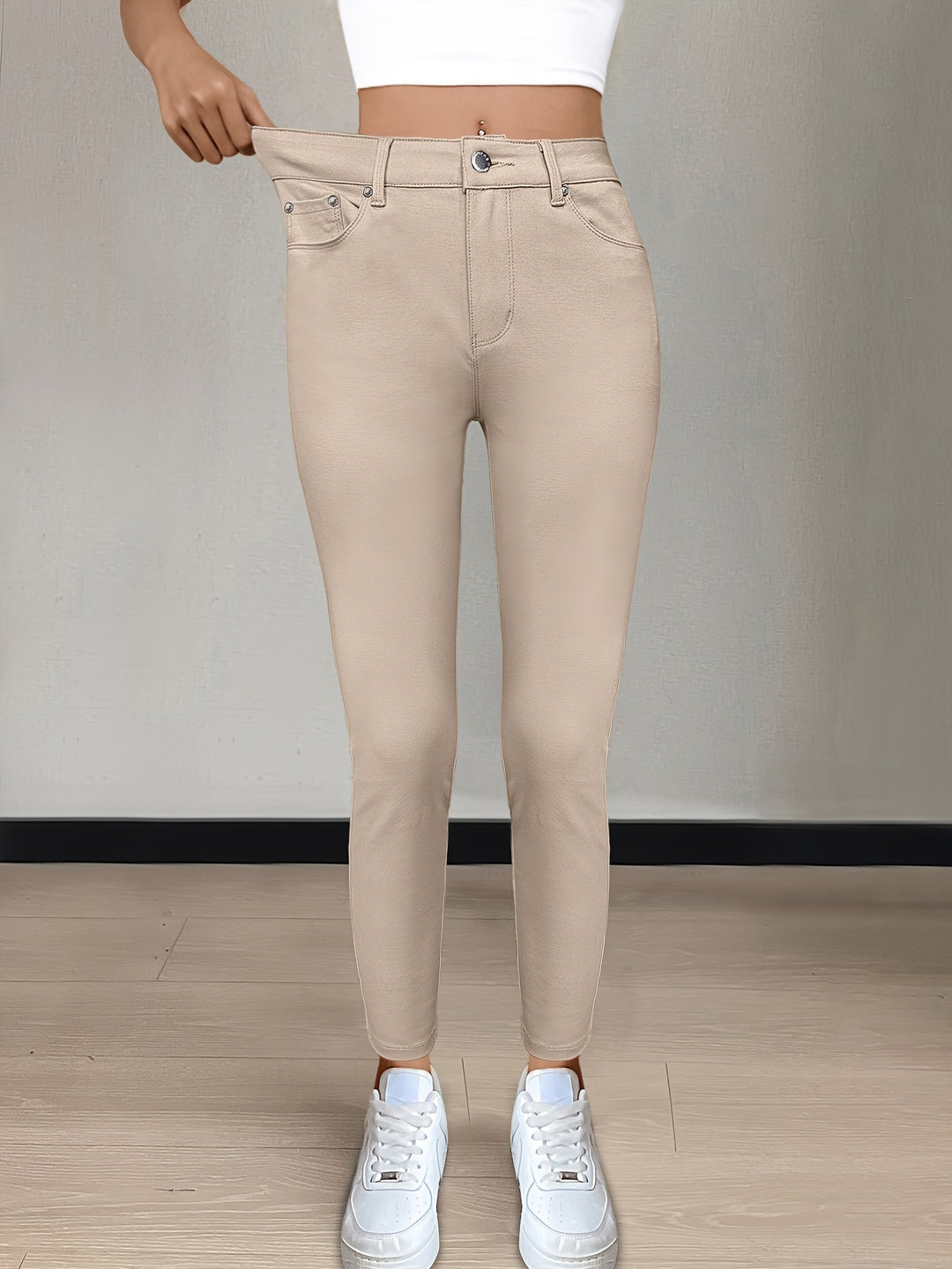 Sylvie | Jeansy Skinny z Wysokim Stanem