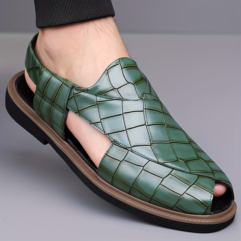Malcolm | Sandały Wygodne w Stylu Woven