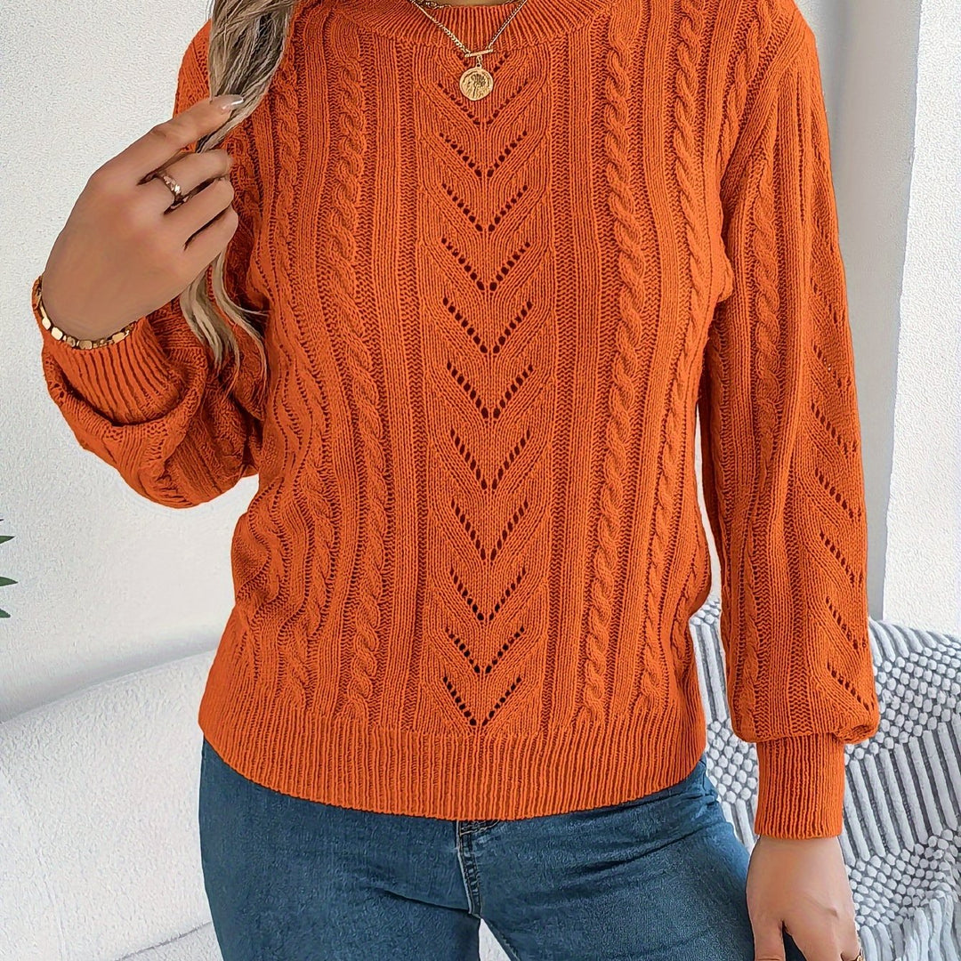 Blythe | Sweter z Warkoczowym Wzorem