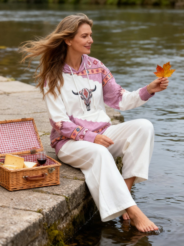 Tamsin | Bluza z kapturem inspirowana stylem zachodnim
