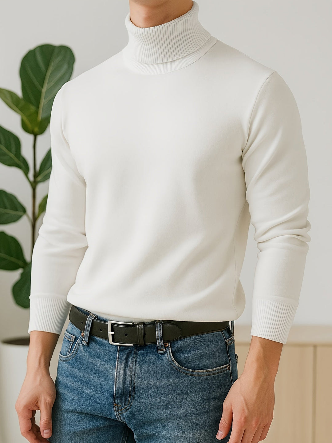 Frederick | Wyszukany Sweter z Wysokim Kołnierzem